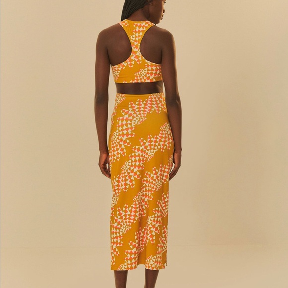 Adidas x Farm Rio Psychedelic Wave Racerback Cutout Dress. Size S. NWT - Picture 3 of 7